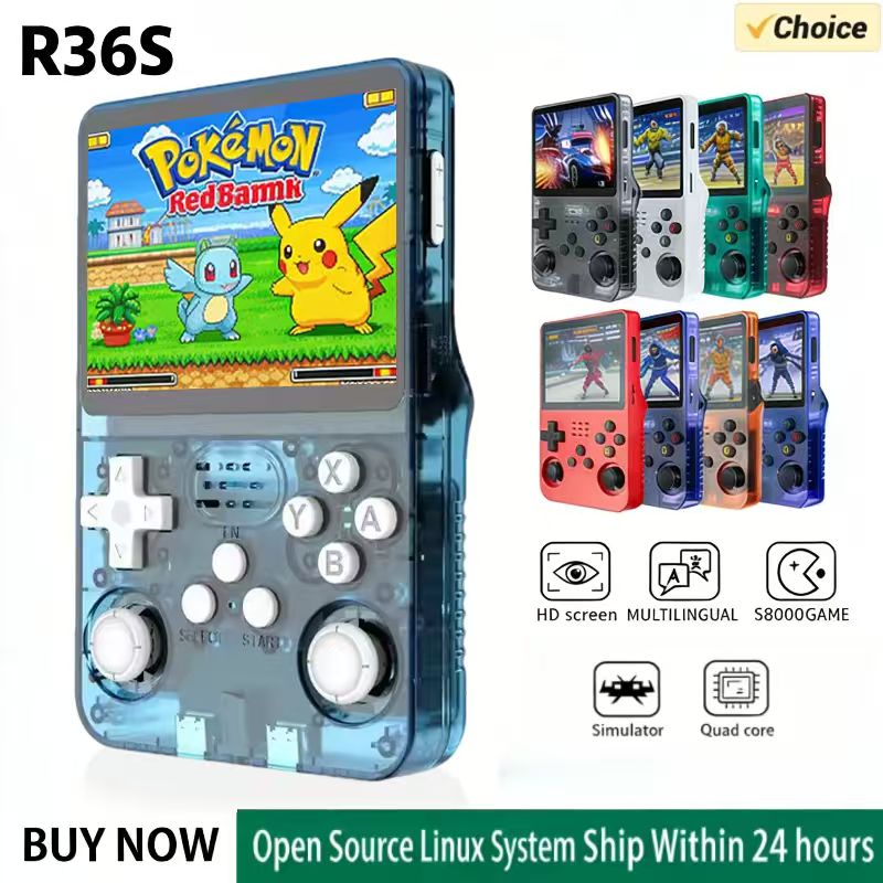 Retro Gaming Console Handheld - R36S Handheld Game Console ARKOS Systeem