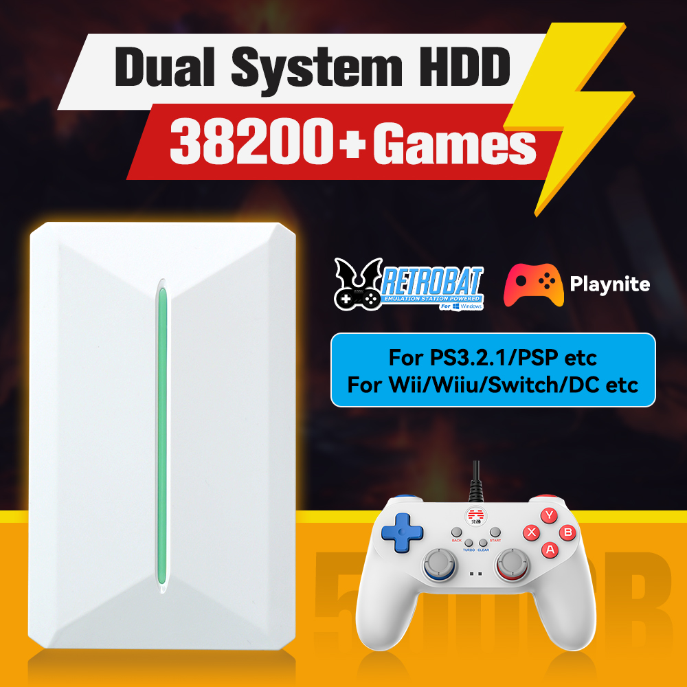 Retro Gaming Design - Retrobat & Playnite Systeem HDD Retro