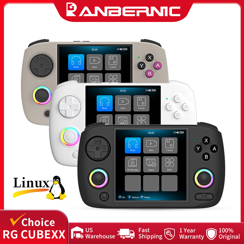 Retro Gaming Console Handheld - ANBERNIC RG CubeXX draagbare gameconsole 3,95-inch