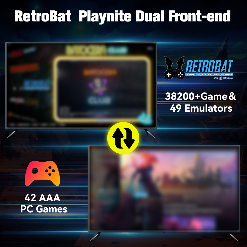 Retrobat & Playnite Systeem HD - Retro Gaming Design recensie en prijs