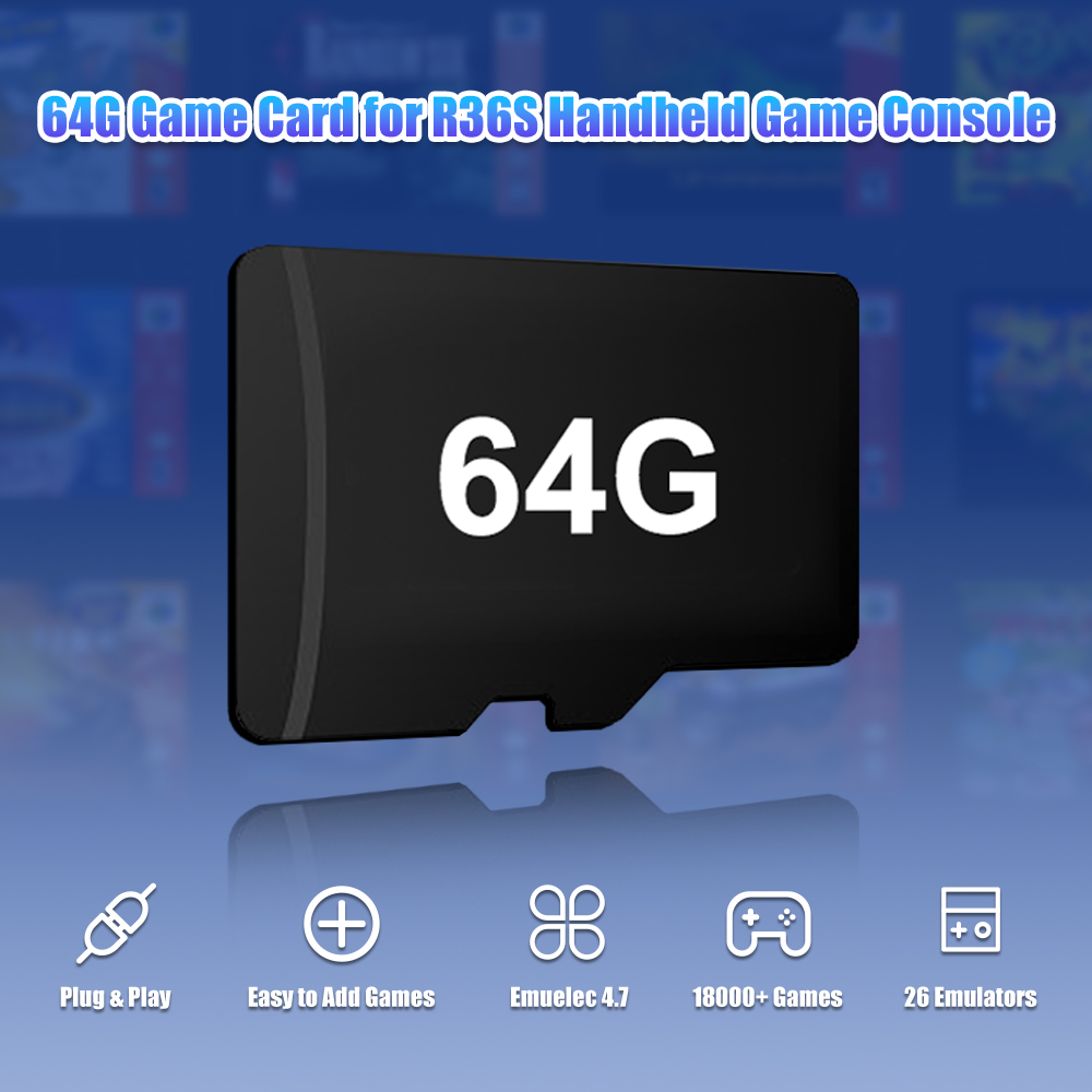 64G Game TF-kaart voor R36S Vi - Retro Gaming Console Handheld recensie en prijs