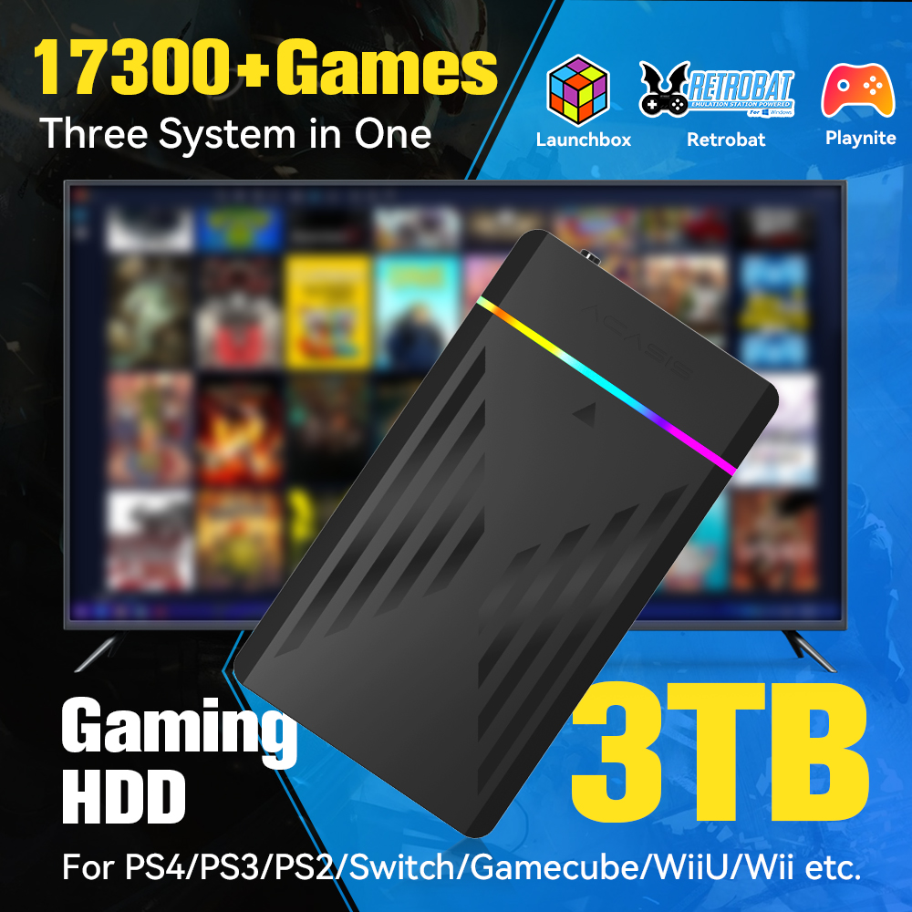 3TB Draagbare Gaming HDD Launc - Retro Gaming Device recensie en prijs